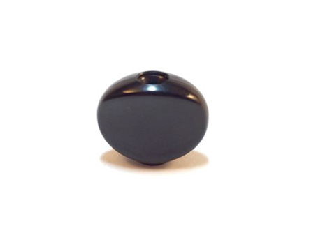 Machine Head Button Black Plastic (Round)