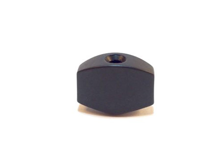 Machine Head Button Black Plastic