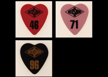 HEART SHAPED GUITAR PICKS (6 per pack)