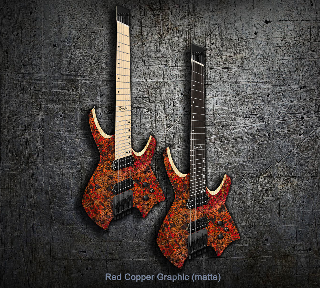 Goliath GTR MULTISCALE - Red Copper Graphic - Ebony or Maple Fretboard